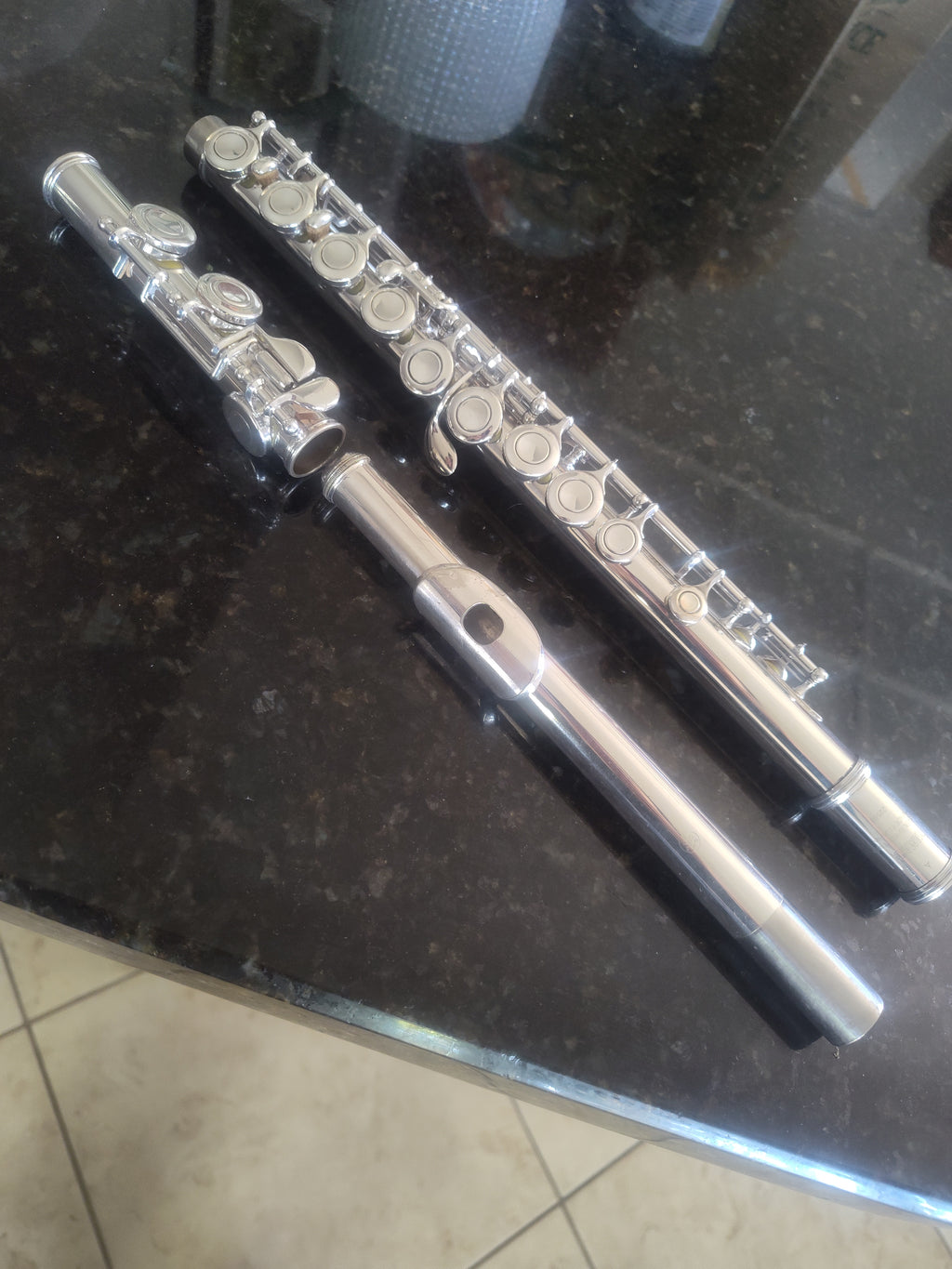 Yamaha 225SII Flute C foot, offset G, closed hole
