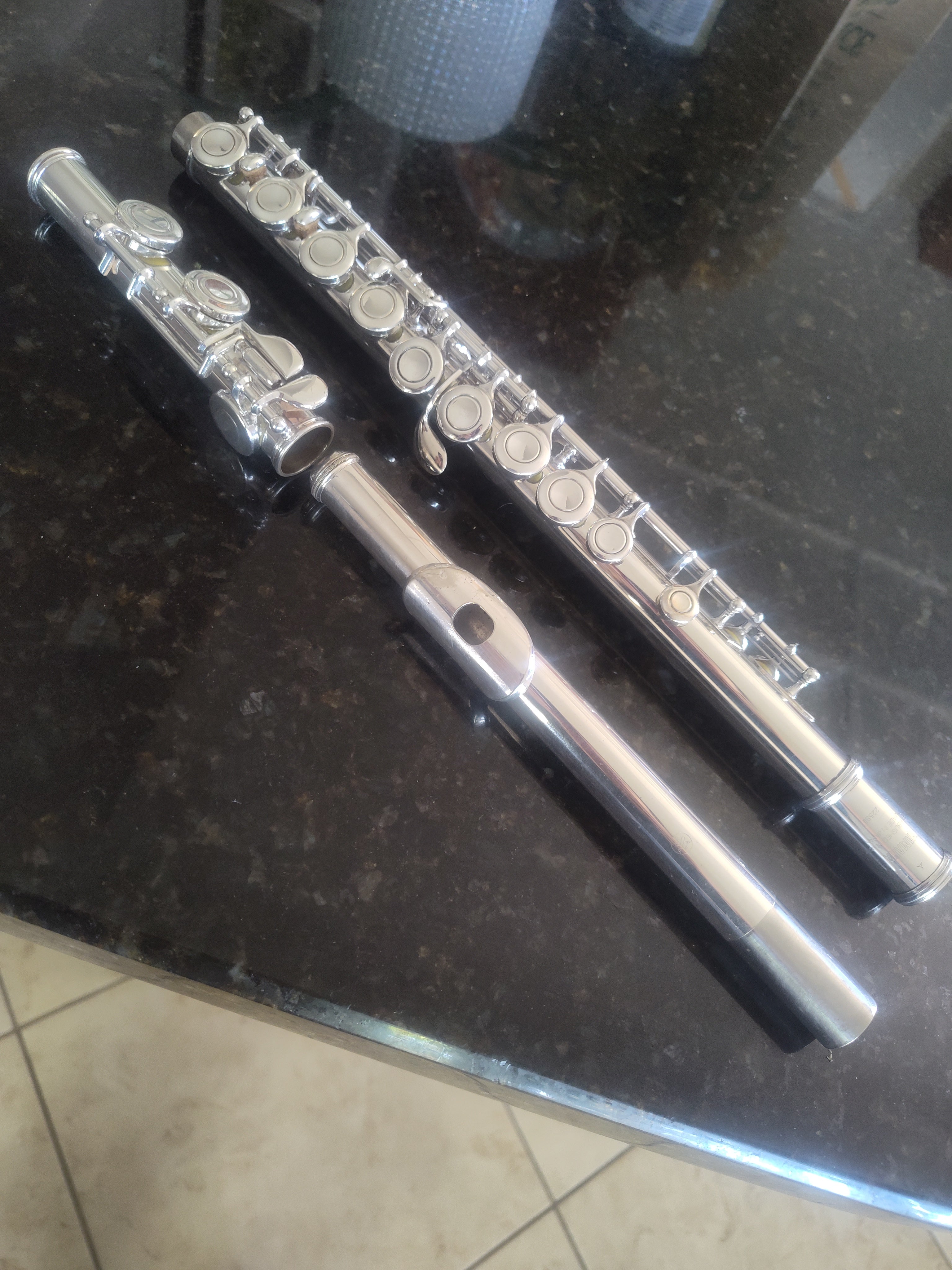 Yamaha 225SII Flute C foot, offset G, closed hole