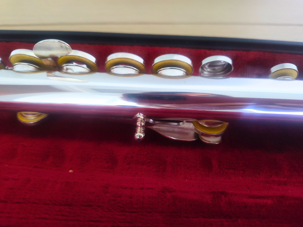 Yamaha Flute YFL-285 In line G Open Hole C Foot Overhauled Flute