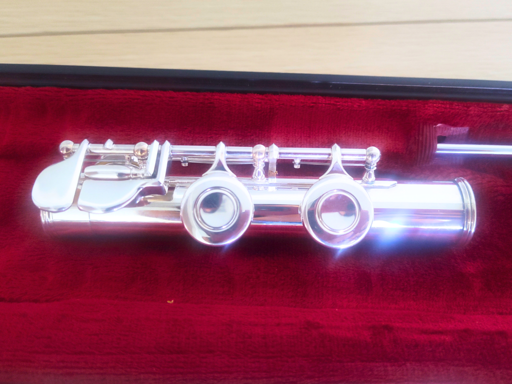 Yamaha Flute YFL-285 In line G Open Hole C Foot Overhauled Flute
