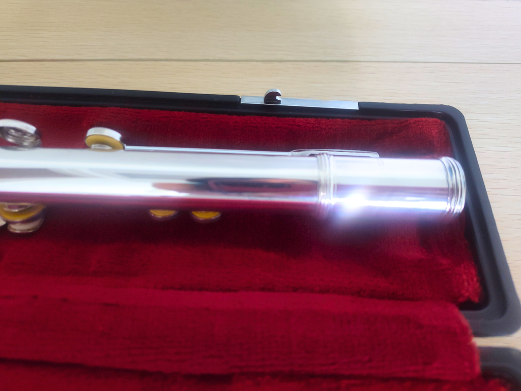 Yamaha Flute YFL-285 In line G Open Hole C Foot Overhauled Flute