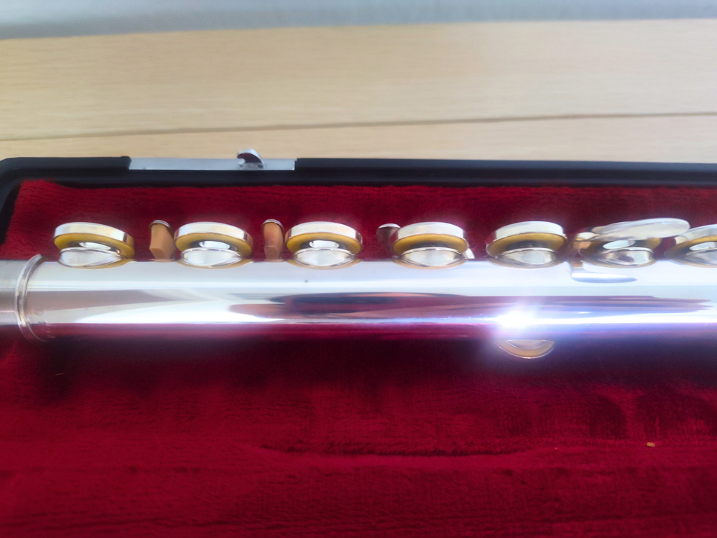 Yamaha Flute YFL-285 In line G Open Hole C Foot Overhauled Flute