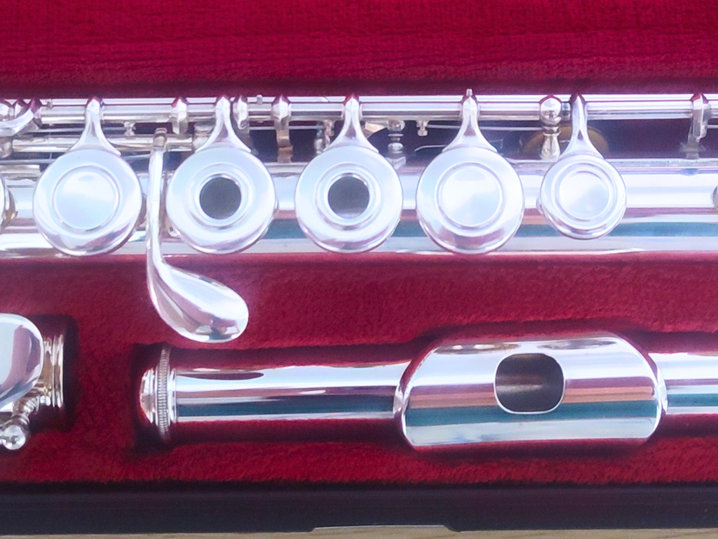 Yamaha Flute YFL-285 In line G Open Hole C Foot Overhauled Flute