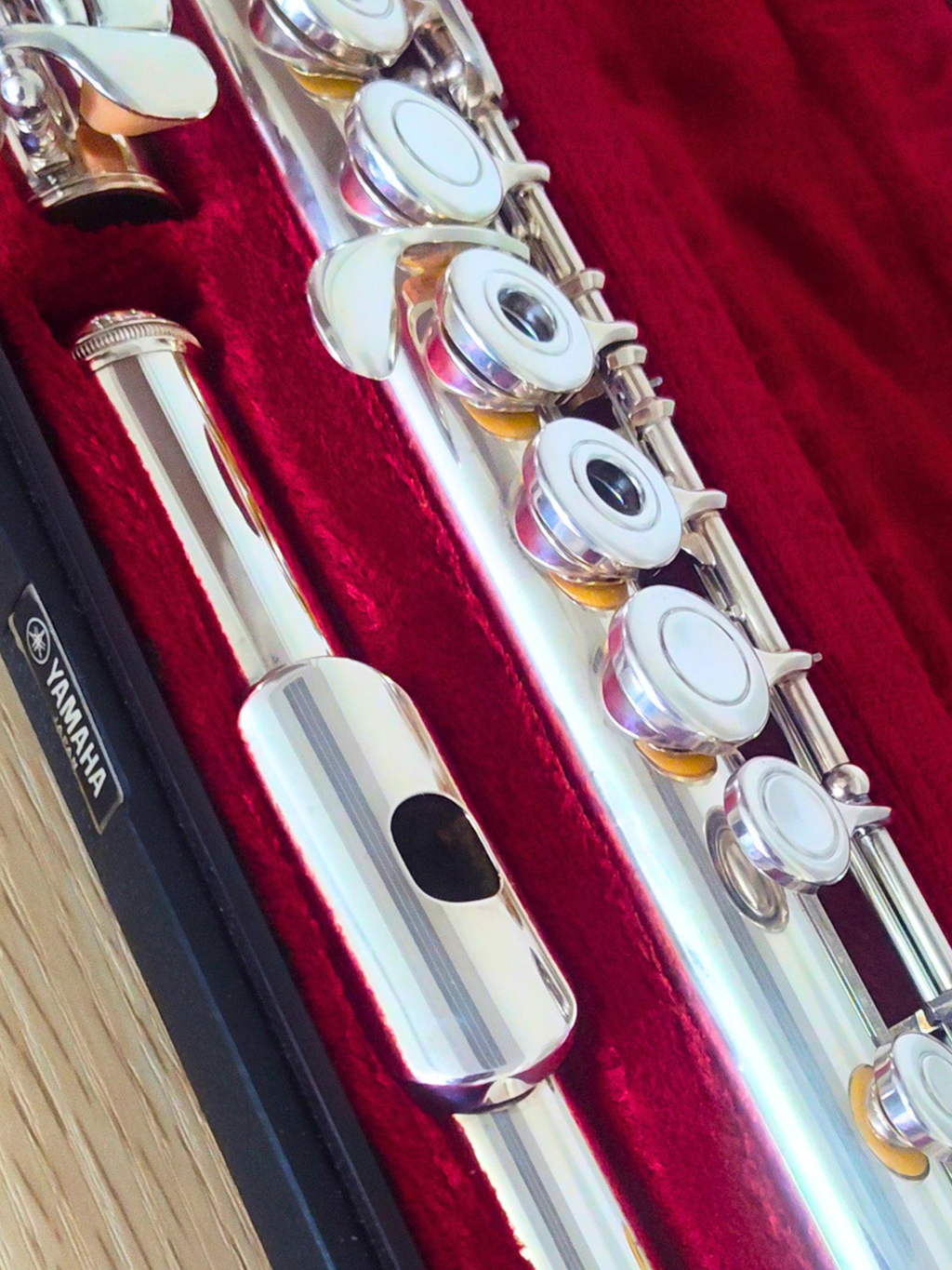 Yamaha Flute YFL-285 In line G Open Hole C Foot Overhauled Flute